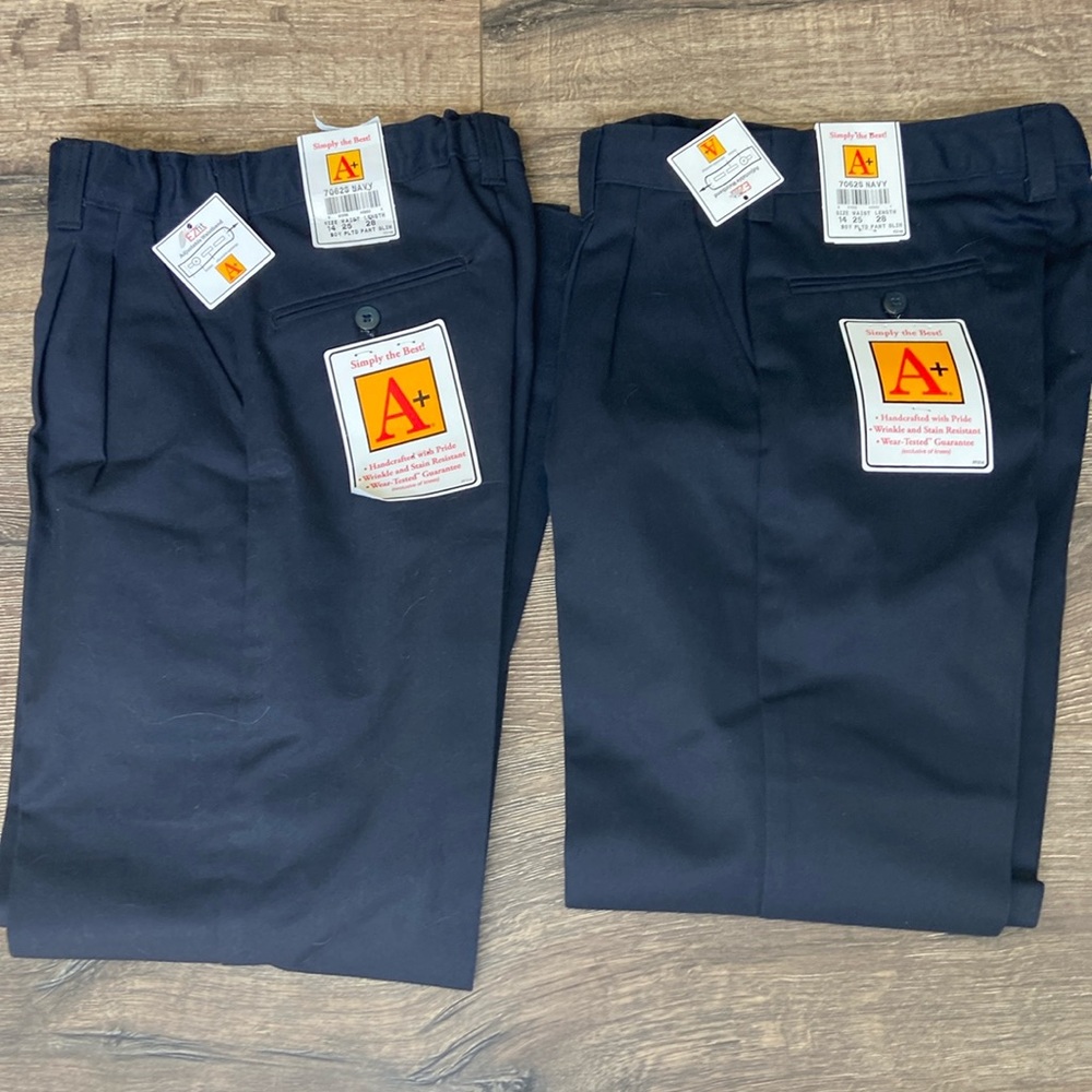 Boys navy uniform pants